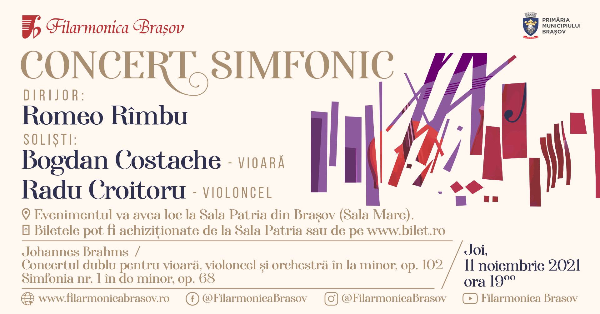 CONCERT SIMFONIC la Filarmonica Brașov