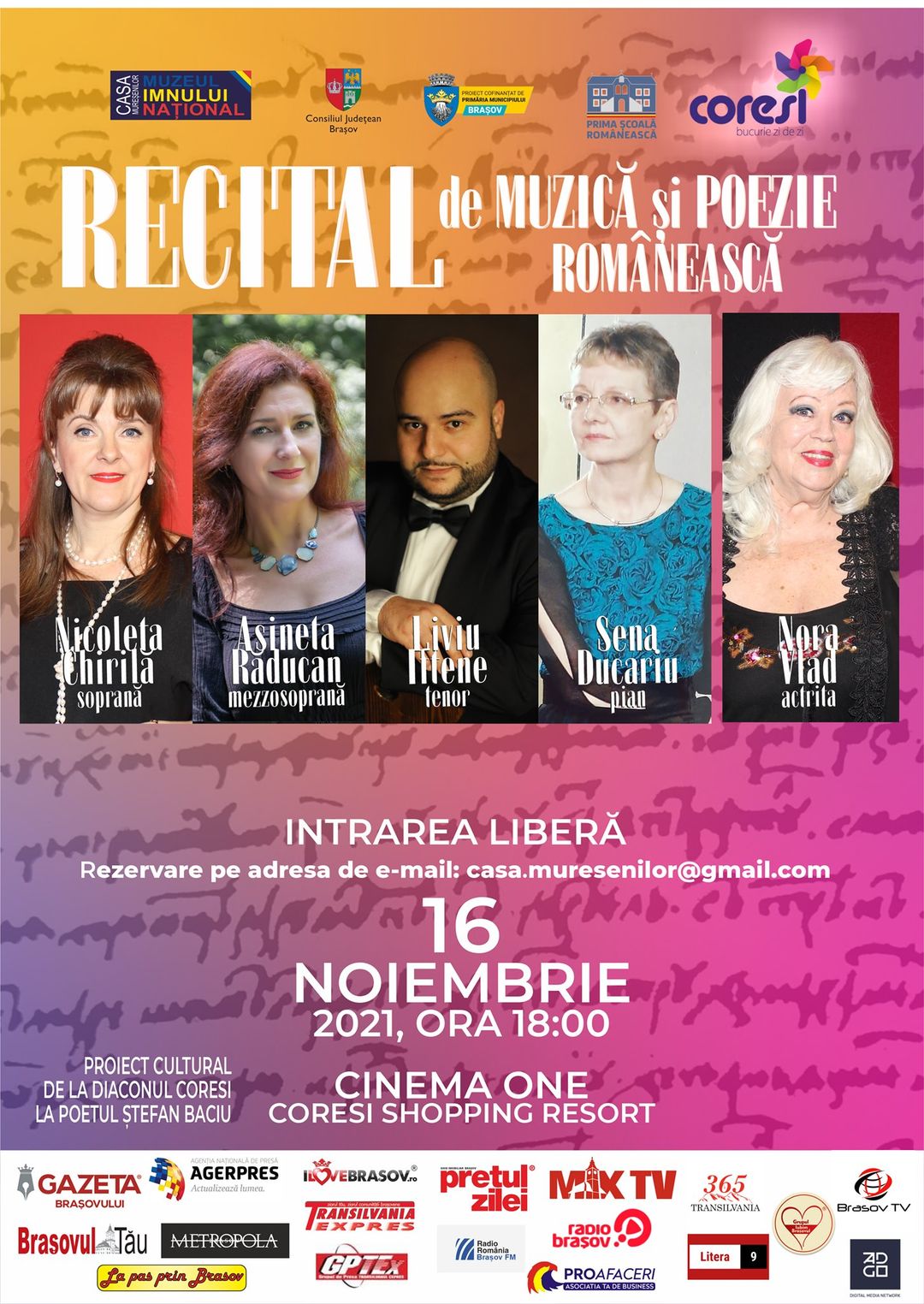 Recital de muzică şi poezie românească 