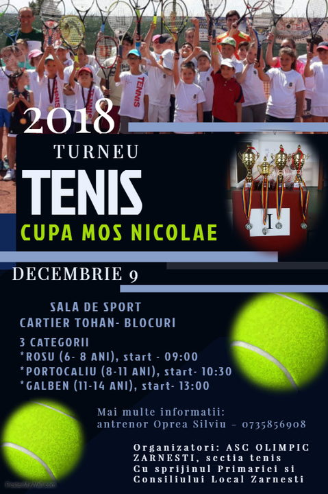 Turneu de Tenis- Cupa Moș Nicolae Zărnești 2018