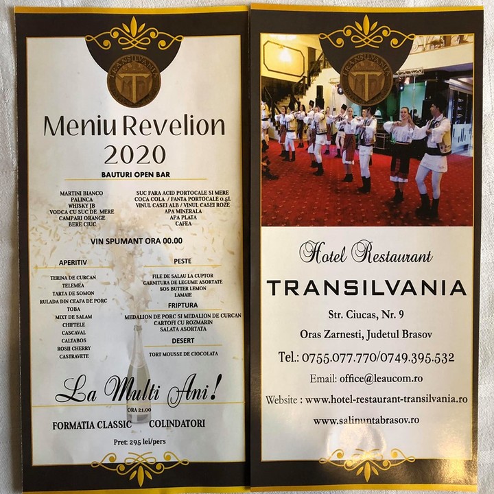 Revelion 2020 Restaurant Transilvania Zărnești
