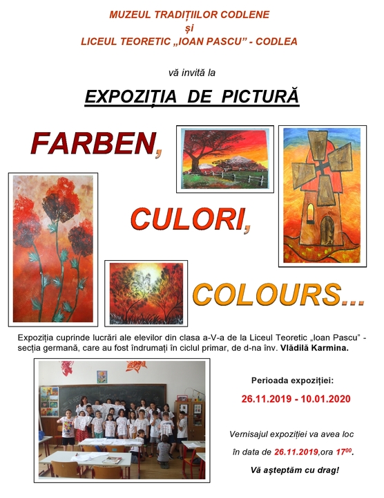 Expoziție de pictură „Farben, Culori, Colours...”