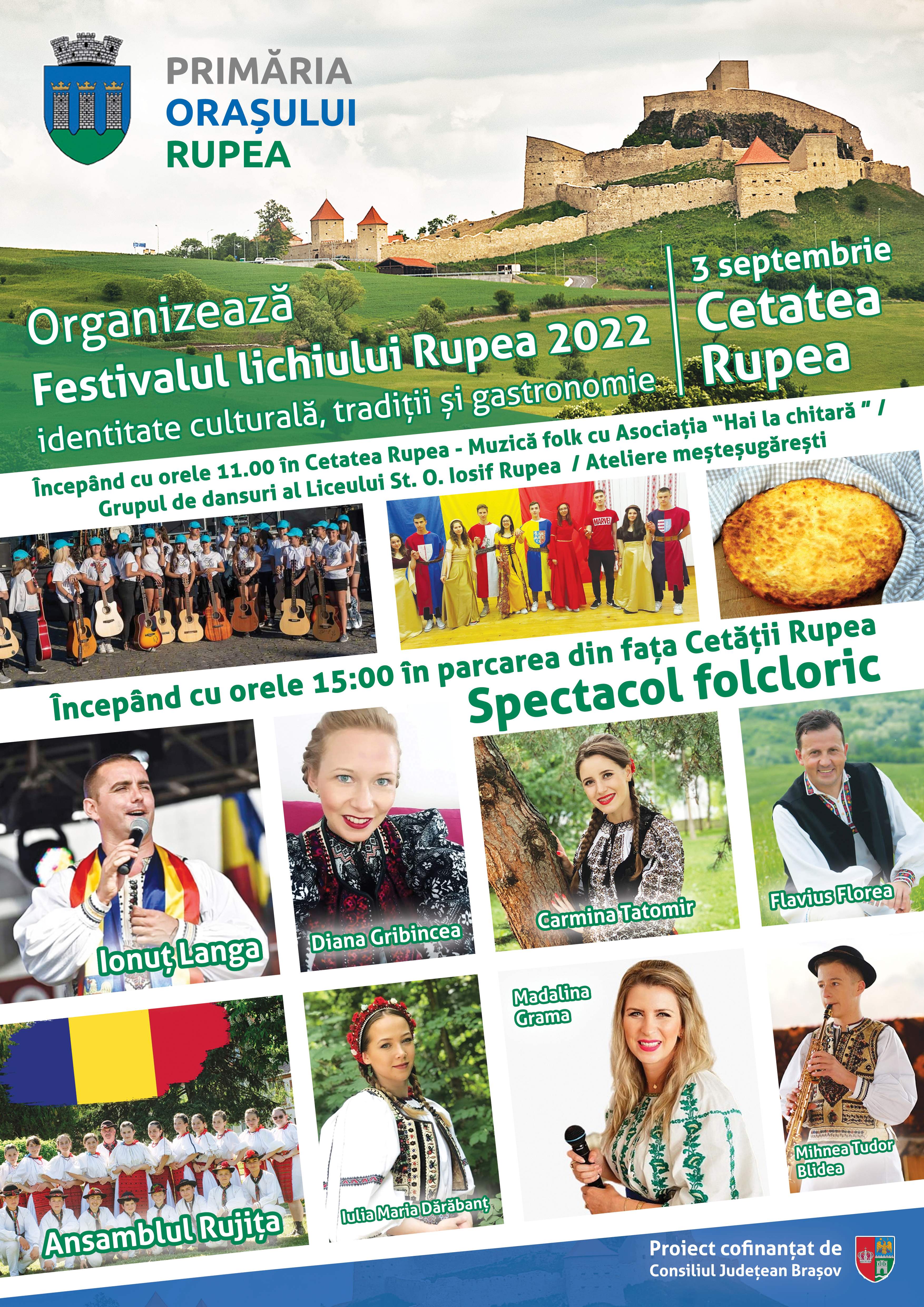 Festivalul lichiului Rupea 2022 – identitate culturală, tradiții și gastronomie”