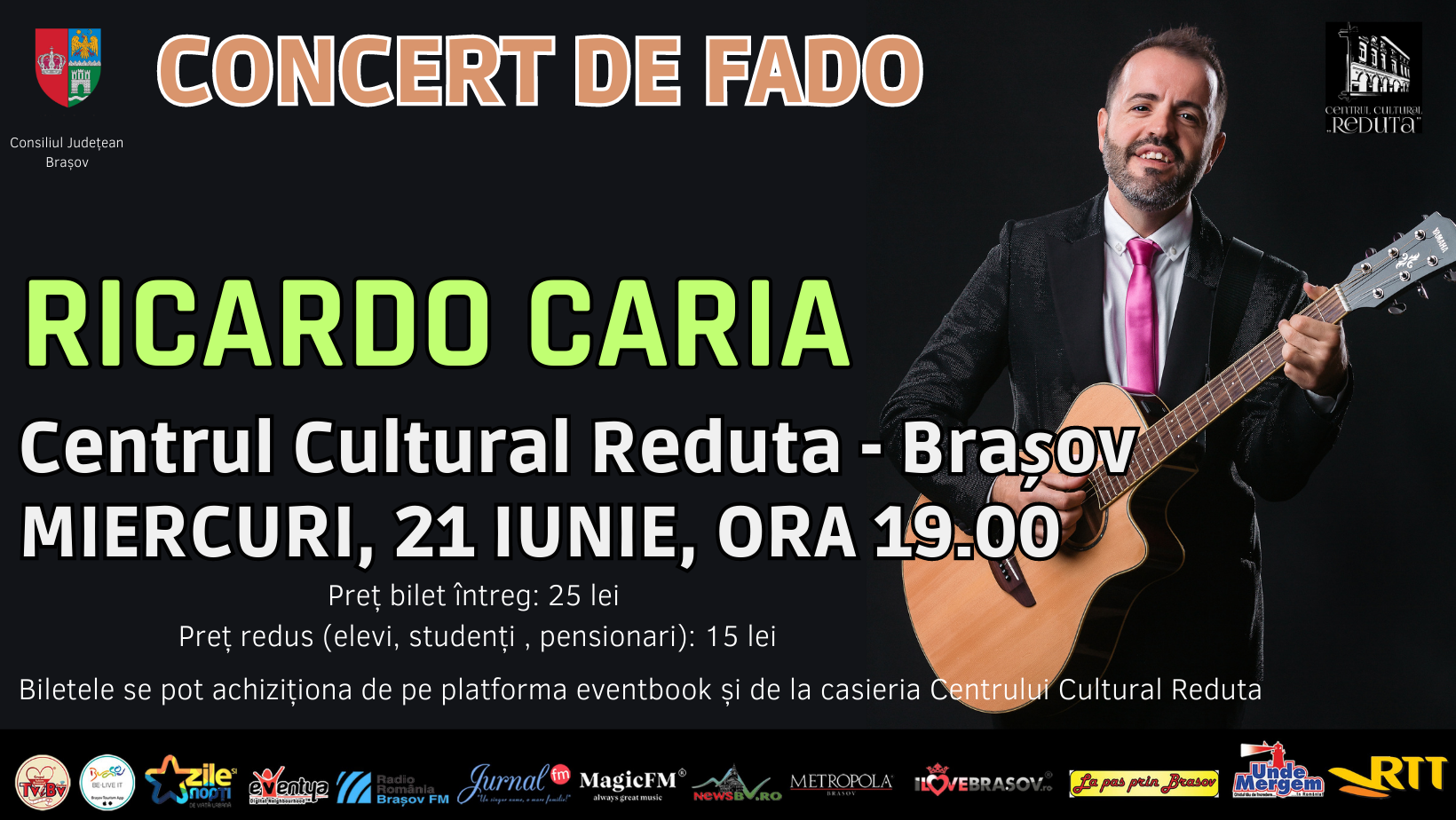 Concert de muzică fado cu artistul portughez RICARDO CARIA