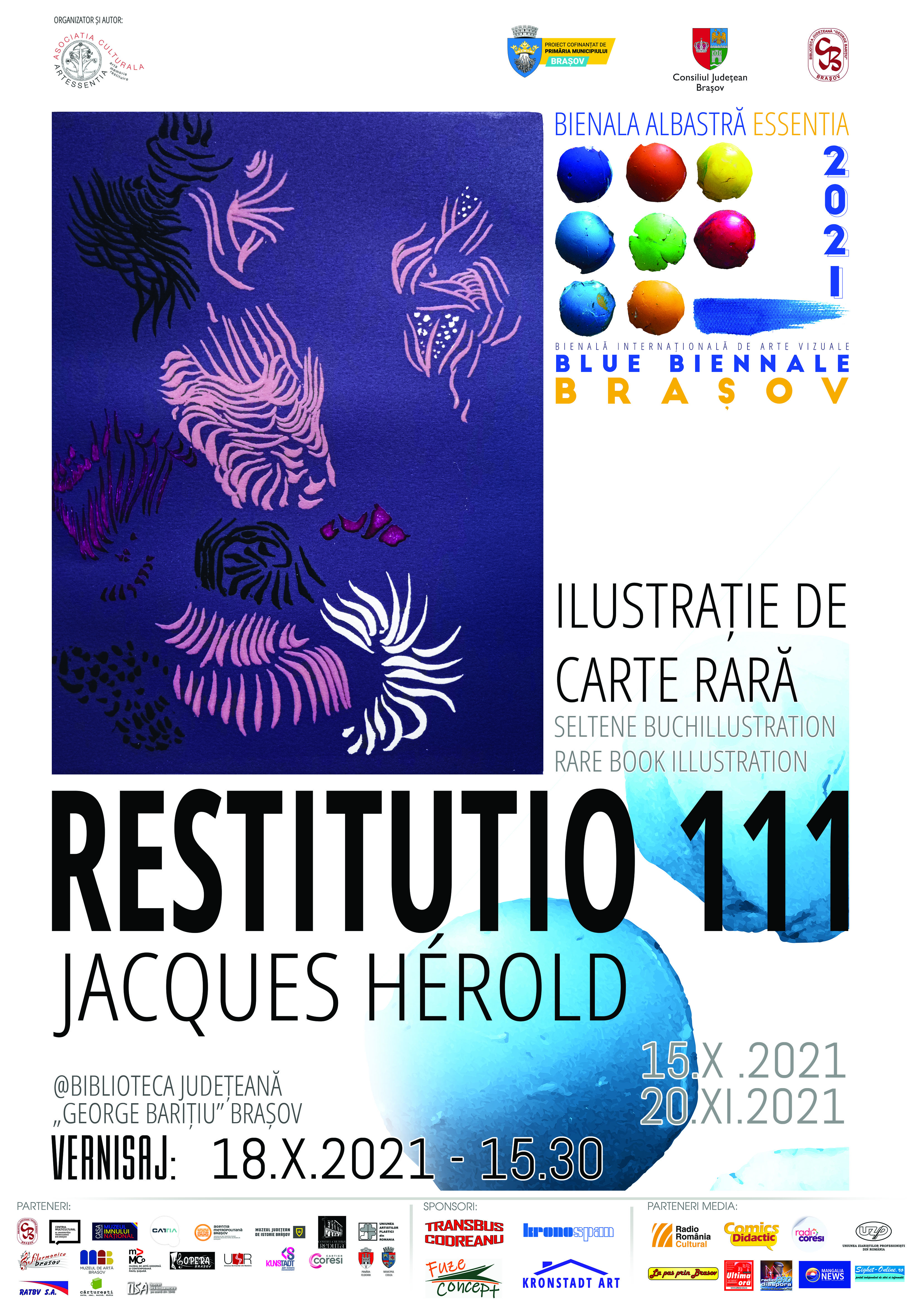 Restitutio 111 - Jacques Hérold - expoziţie de carte rară