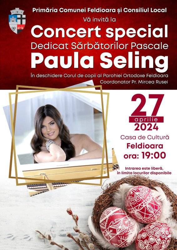 Concert special dedicat sărbătorilor pascale - Paula Seling