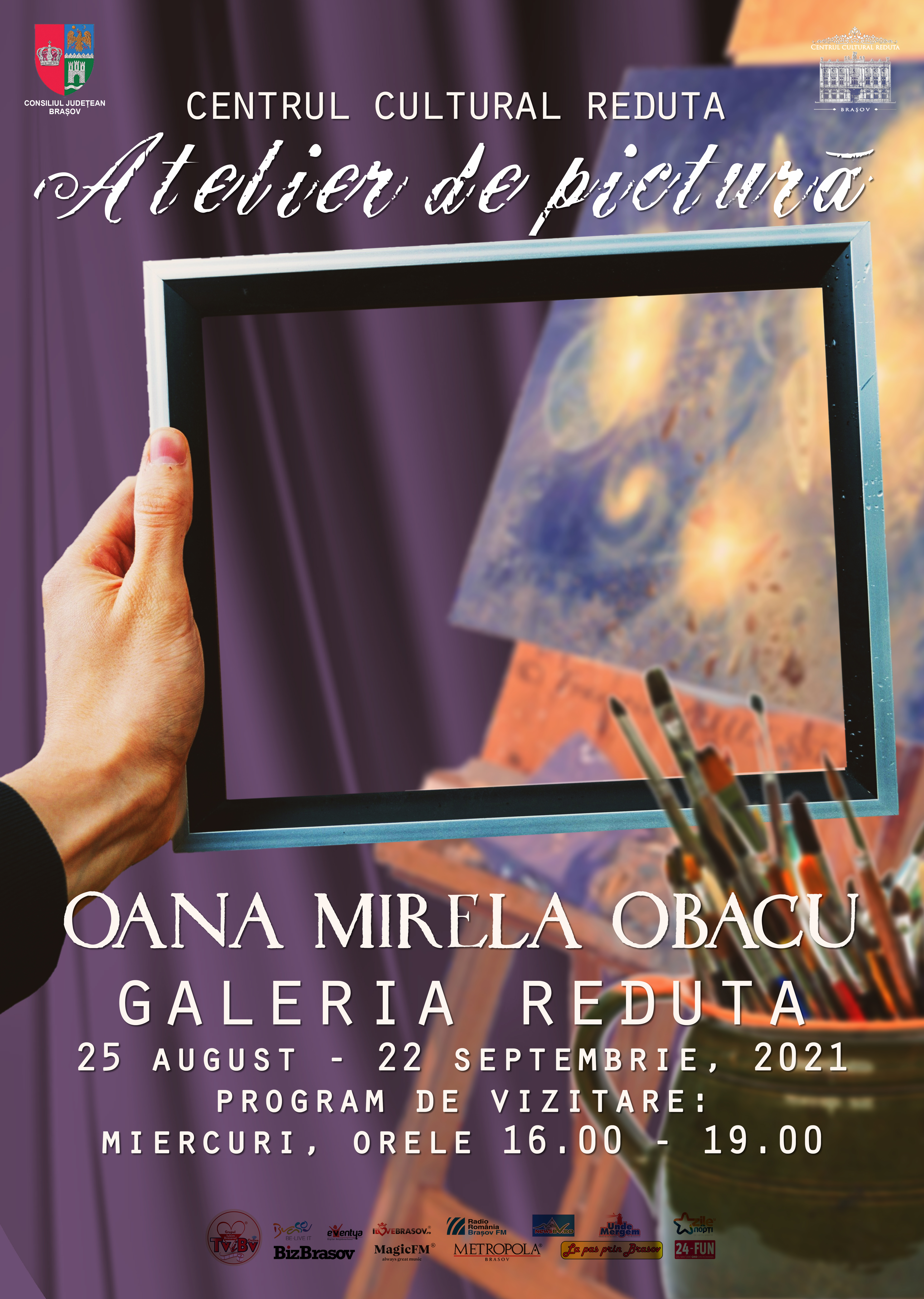 Atelier de pictură cu Oana Mirela Obacu la Galeria Reduta 