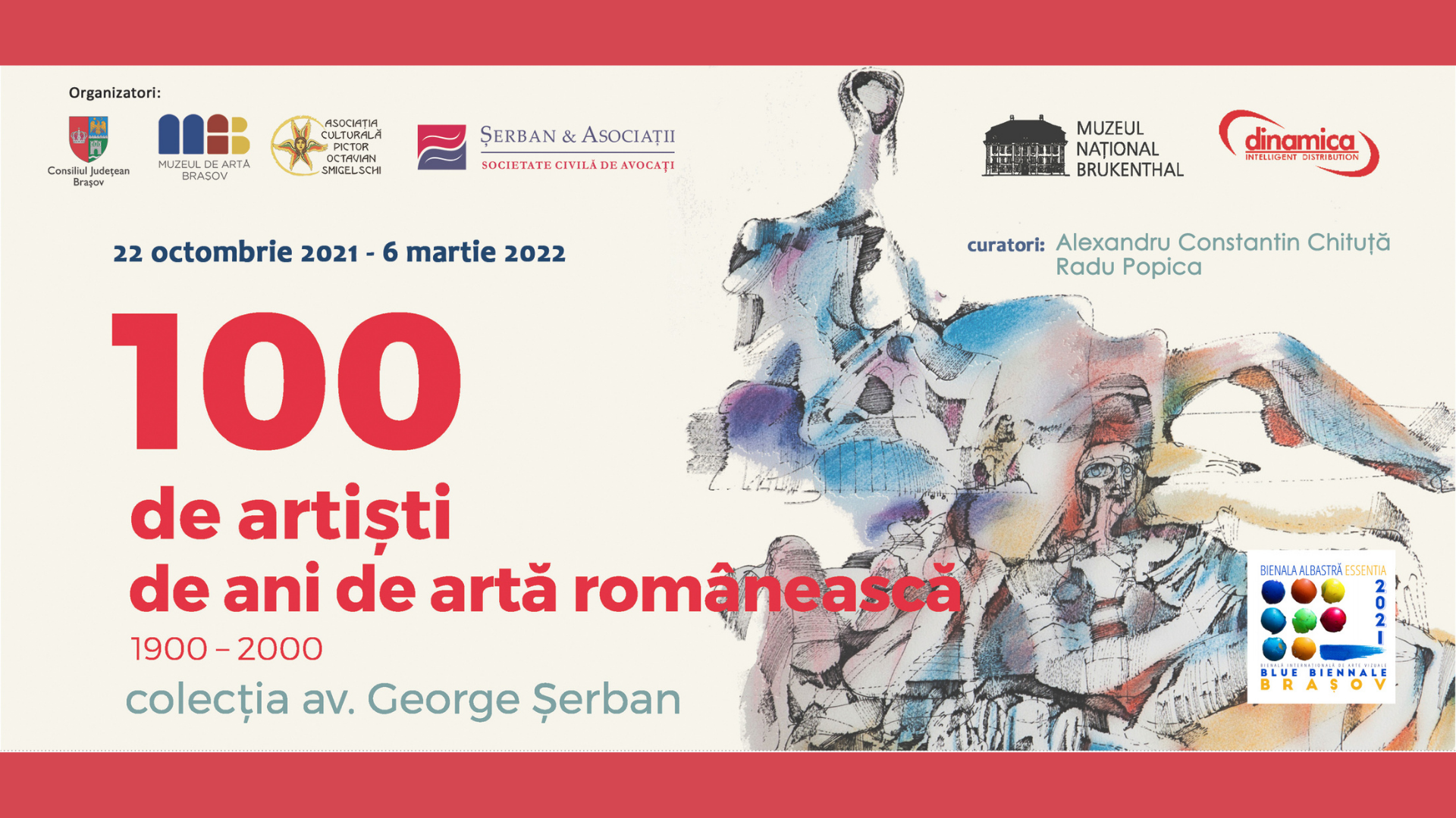 Expoziție: „100 de artiști în 100 de ani de artă românească 1900-2000”