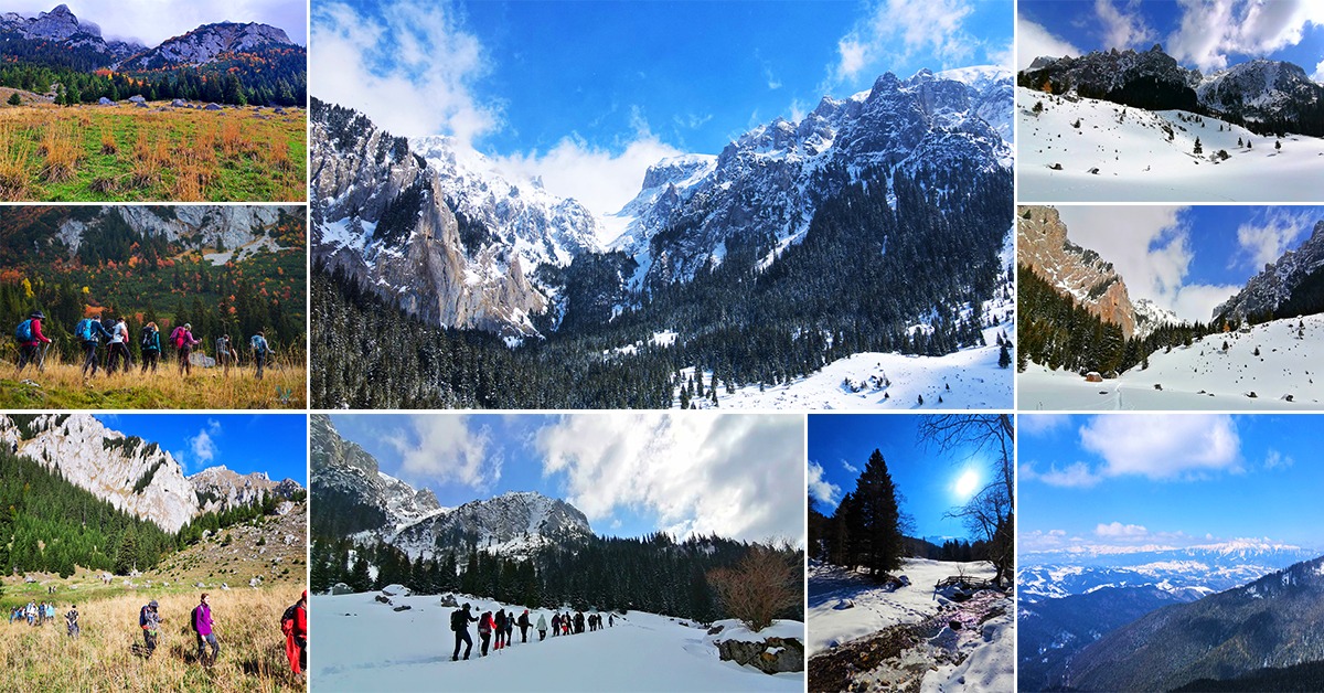 Început de iarnă la Cascada Moara Dracului și prin poieni instagramabile din Bucegi-Guțanu și Gaura